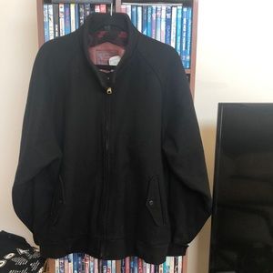 Vintage Woolrich Black Tribal Lined Bomber Jacket Sz L